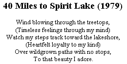 [40 Miles to Spirit Lake (1979)]