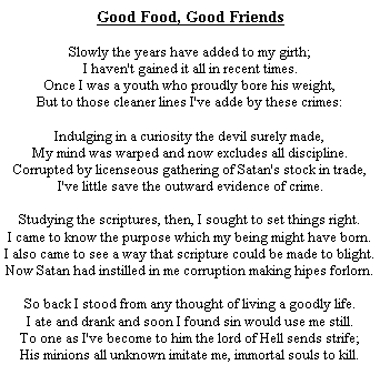 [Good Food, Good Friends]